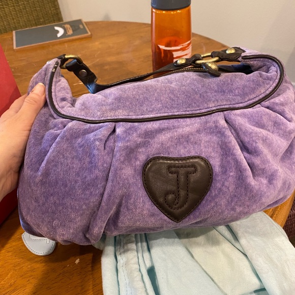 Juicy Couture vintage purple velvet hobo satchel yummy! - Picture 16 of 16
